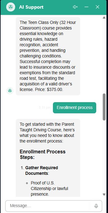 The enrolment process as a numbered list, beginning with the documents to gather.